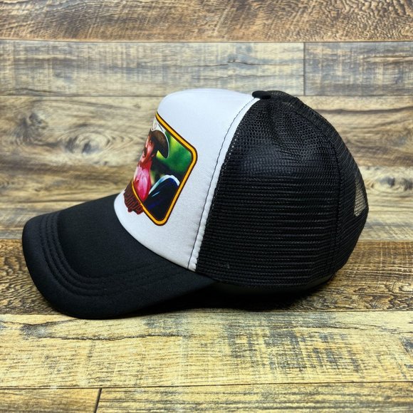 Smokey and the Bandit Mens Trucker Hat Black Snapback Burt Reynolds Ball Cap - Picture 4 of 8